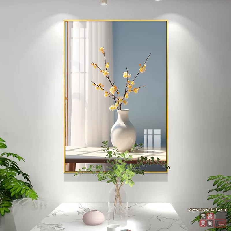 抽象 单幅 装饰画 轻奢风 餐厅背景墙挂画 晶瓷画