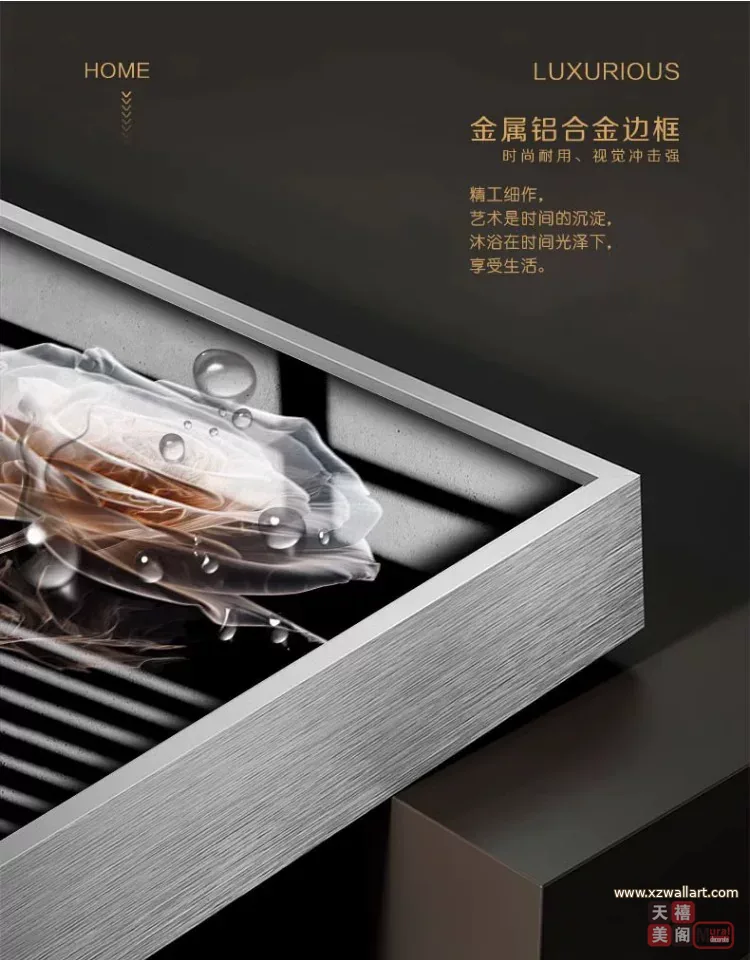 抽象 单幅 装饰画 轻奢风 玄关背景墙挂画 晶瓷画