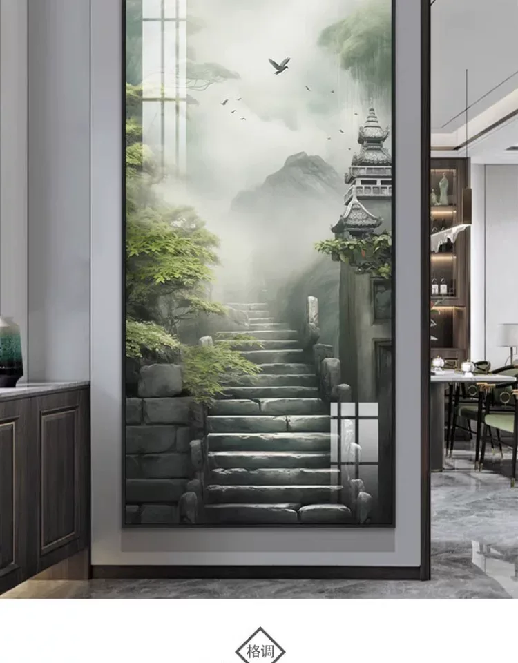 抽象 单幅 装饰画 现代简约 玄关背景墙挂画 晶瓷画