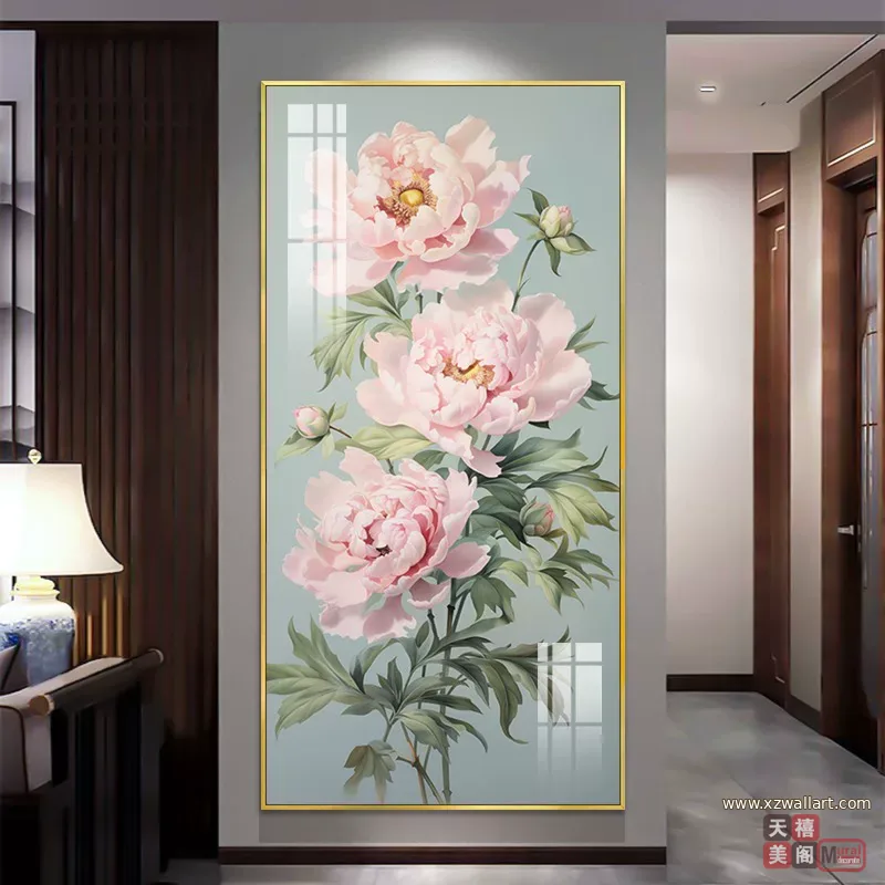花 单幅 装饰画 现代简约 玄关背景墙挂画 晶瓷画
