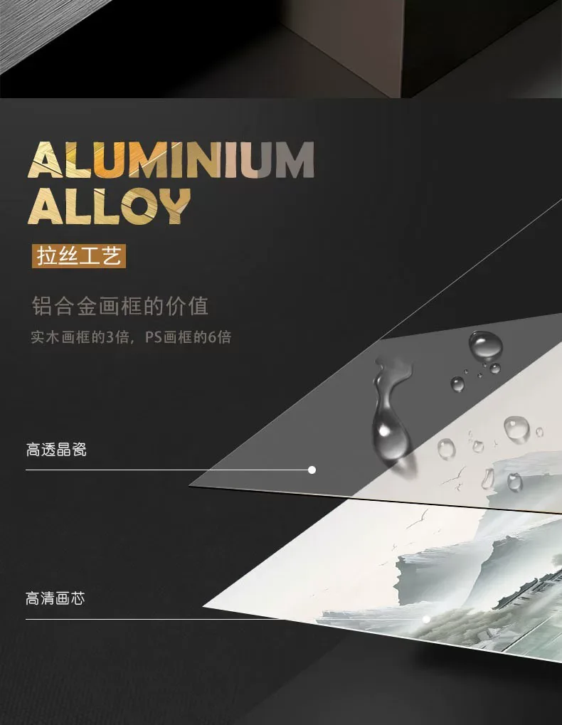 抽象 三联 装饰画 现代简约 客厅背景墙挂画 晶瓷画