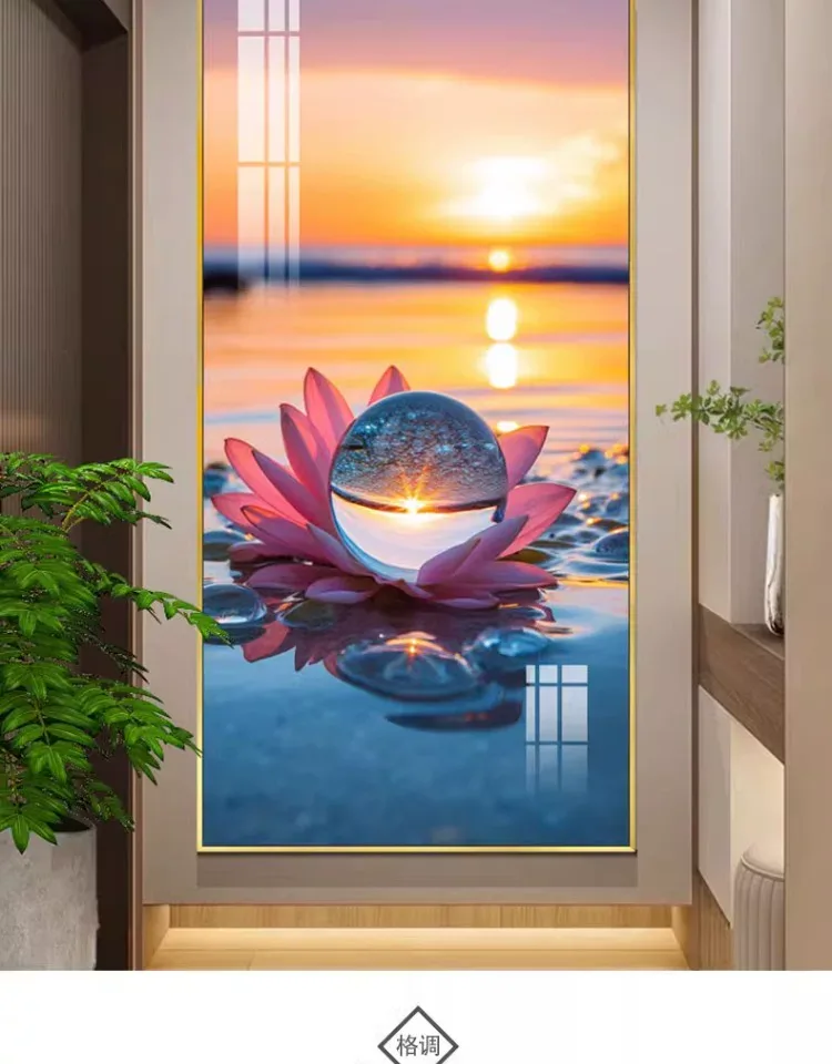 抽象 单幅 装饰画 现代简约 玄关背景墙挂画 晶瓷画