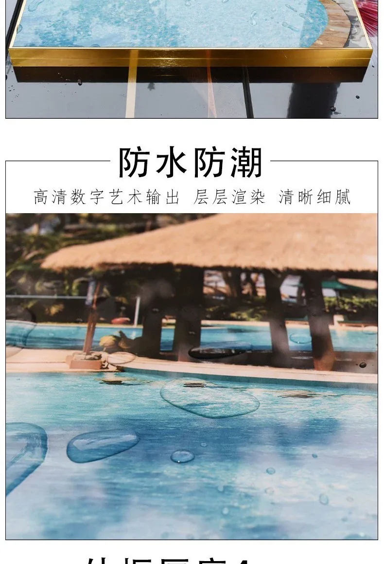 抽象 单幅 装饰画 轻奢风 客厅背景墙挂画 晶瓷画