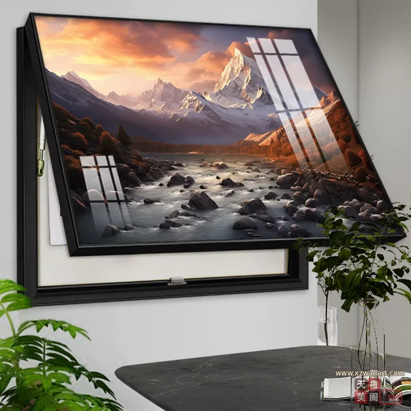 抽象 单幅 装饰画 轻奢风 客厅背景墙挂画 晶瓷画