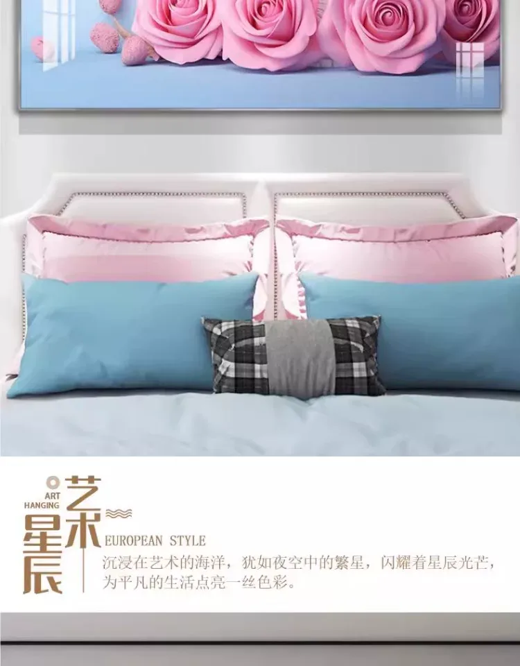 抽象 单幅 装饰画 现代简约 卧室背景墙挂画 晶瓷画