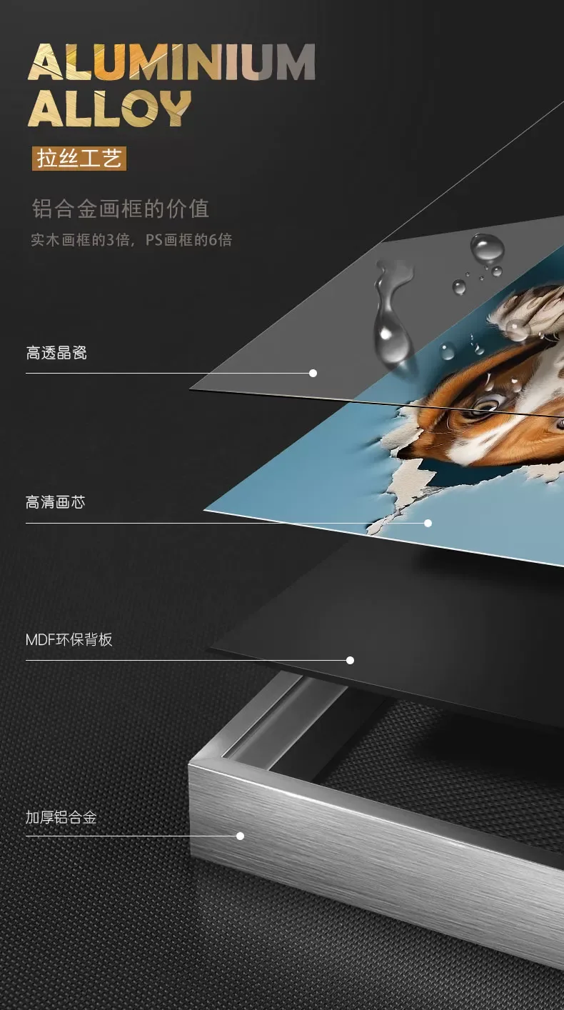抽象 单幅 装饰画 现代简约 卧室背景墙挂画 晶瓷画
