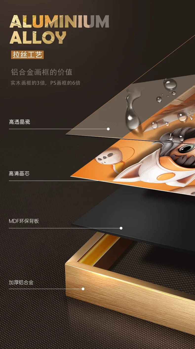 抽象 单幅 装饰画 现代简约 儿童房背景墙挂画 晶瓷画