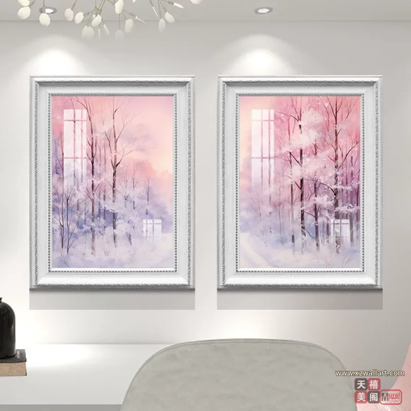 抽象 单幅 装饰画 美式 餐厅背景墙挂画 晶瓷画