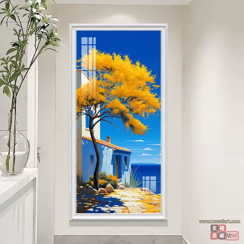 抽象 单幅 装饰画 欧式 客厅背景墙挂画 晶瓷画