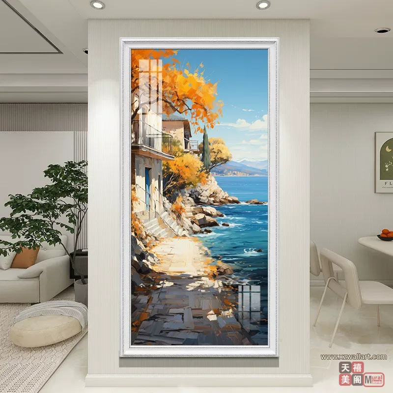 抽象 单幅 装饰画 欧式 客厅背景墙挂画 晶瓷画