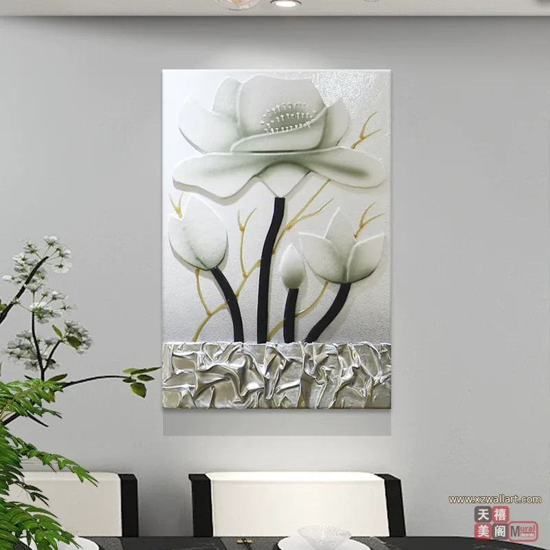 抽象 单幅 装饰画 轻奢风 餐厅背景墙挂画 晶瓷画