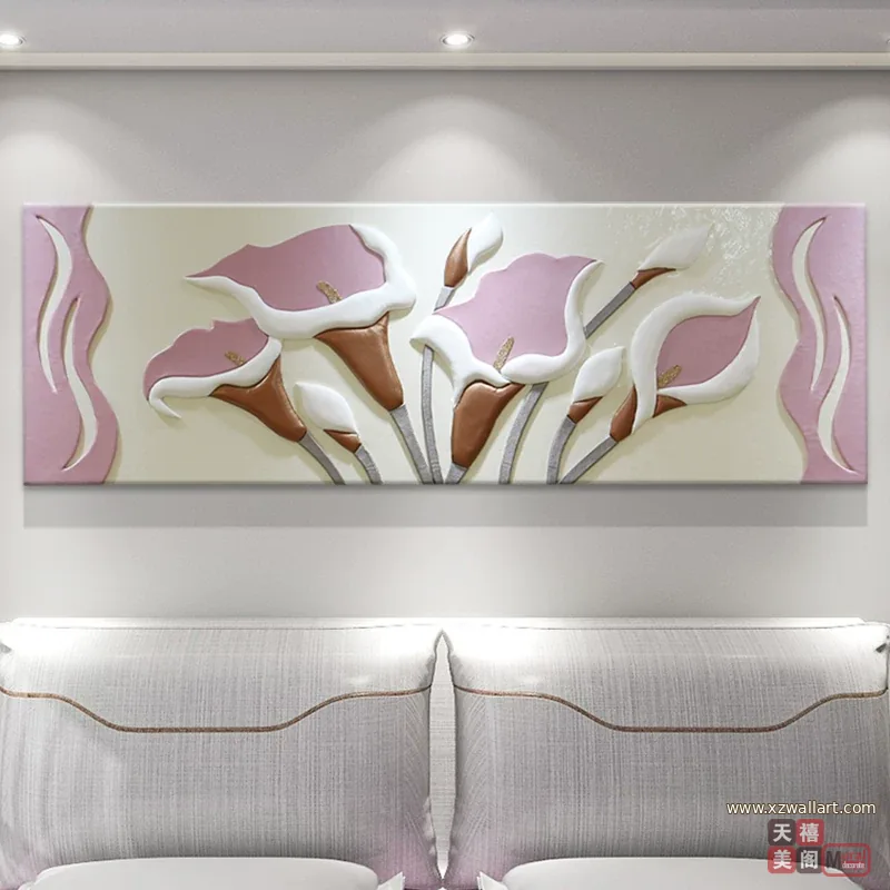 抽象 单幅 装饰画 轻奢风 卧室背景墙挂画 晶瓷画