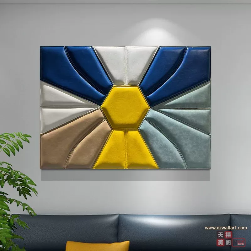 抽象 单幅 装饰画 轻奢风 餐厅背景墙挂画 晶瓷画