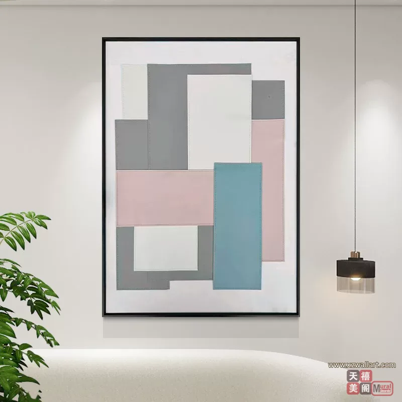 抽象 单幅 装饰画 意式极简 餐厅背景墙挂画 晶瓷画