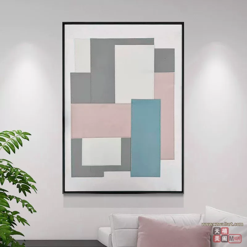 抽象 单幅 装饰画 意式极简 餐厅背景墙挂画 晶瓷画
