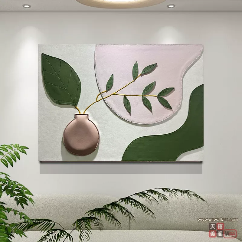 抽象 单幅 装饰画 北欧风 餐厅背景墙挂画 晶瓷画