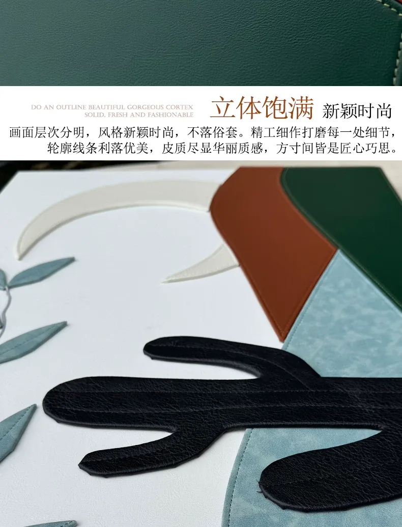 抽象 单幅 装饰画 轻奢风 餐厅背景墙挂画 晶瓷画