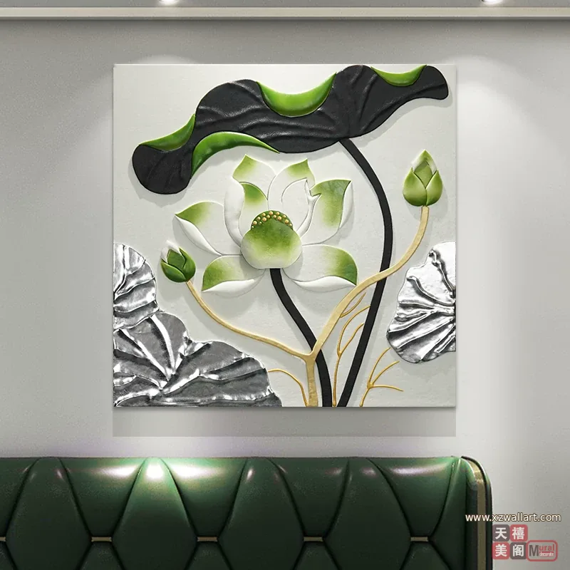 抽象 单幅 装饰画 现代简约 餐厅背景墙挂画 晶瓷画