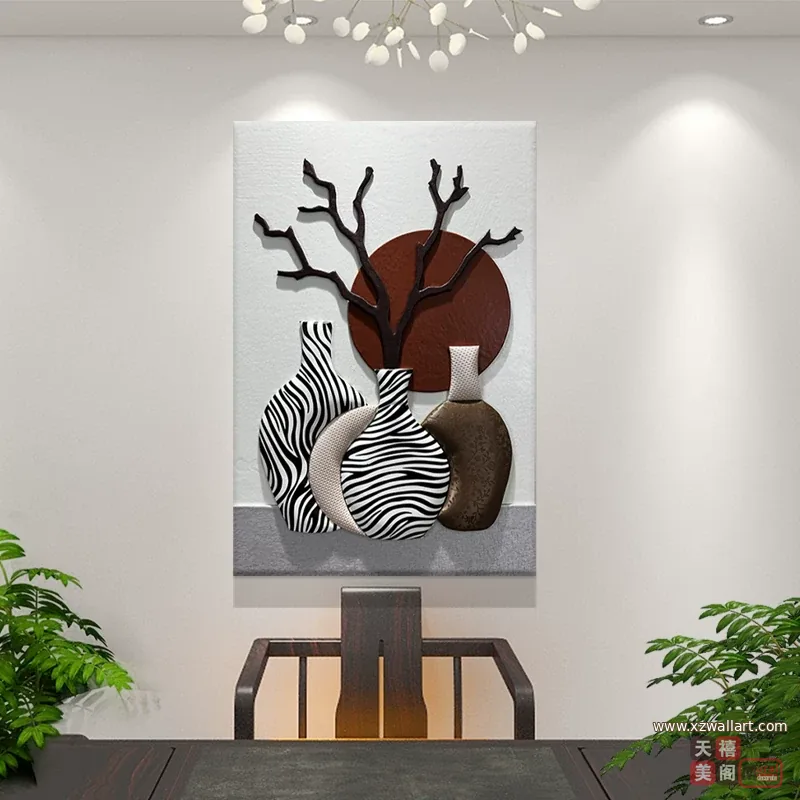 抽象 单幅 装饰画 北欧风 餐厅背景墙挂画 晶瓷画