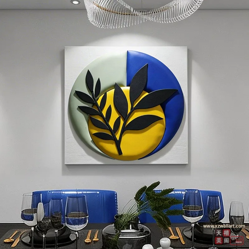 花 单幅 装饰画 现代简约 餐厅背景墙挂画 晶瓷画
