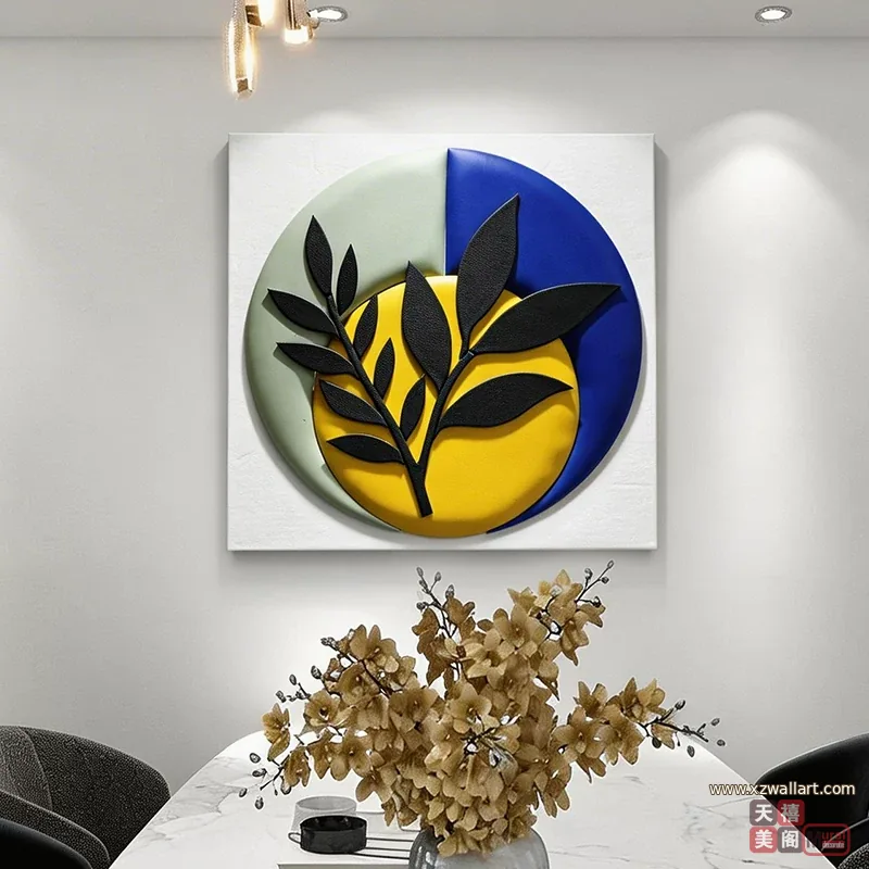 花 单幅 装饰画 现代简约 餐厅背景墙挂画 晶瓷画