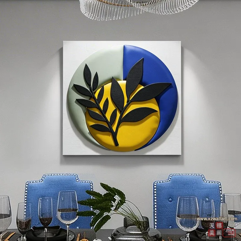 花 单幅 装饰画 现代简约 餐厅背景墙挂画 晶瓷画