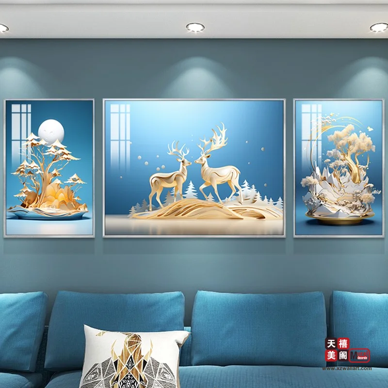 灵鹿焕彩
