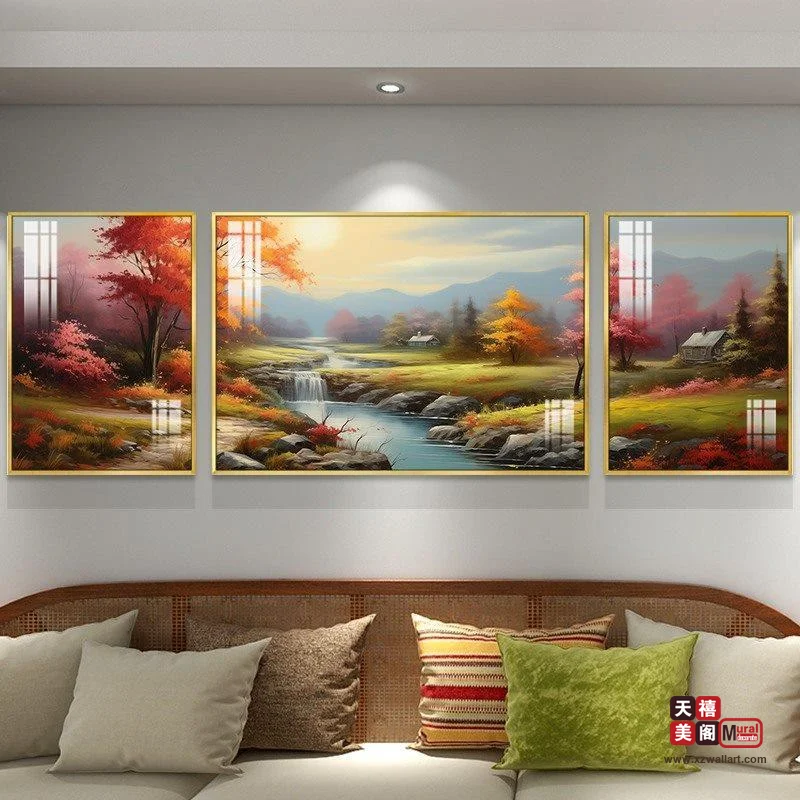 暮色溪涧