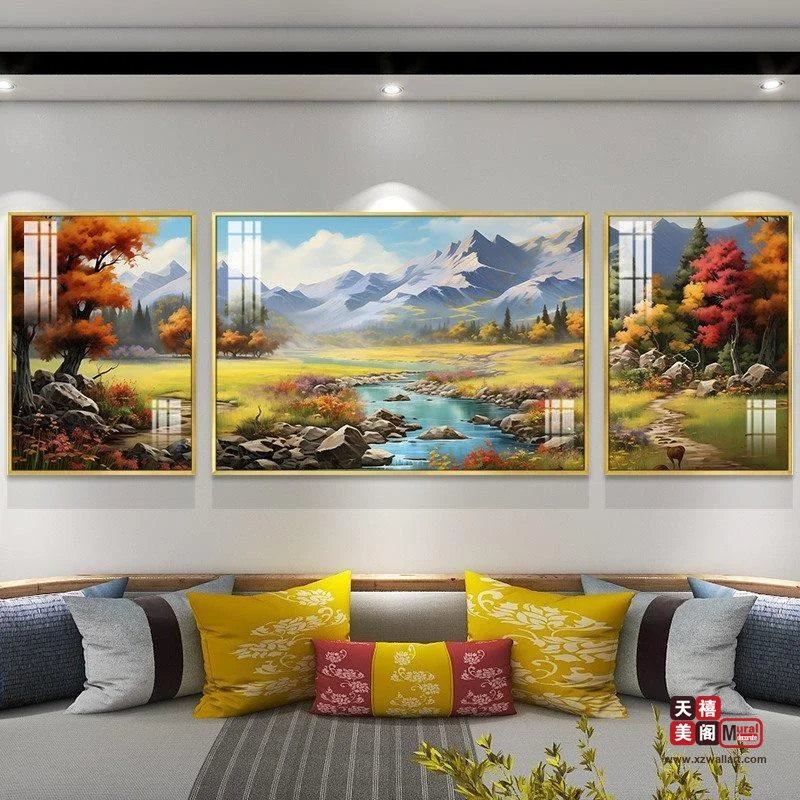 暮色溪涧