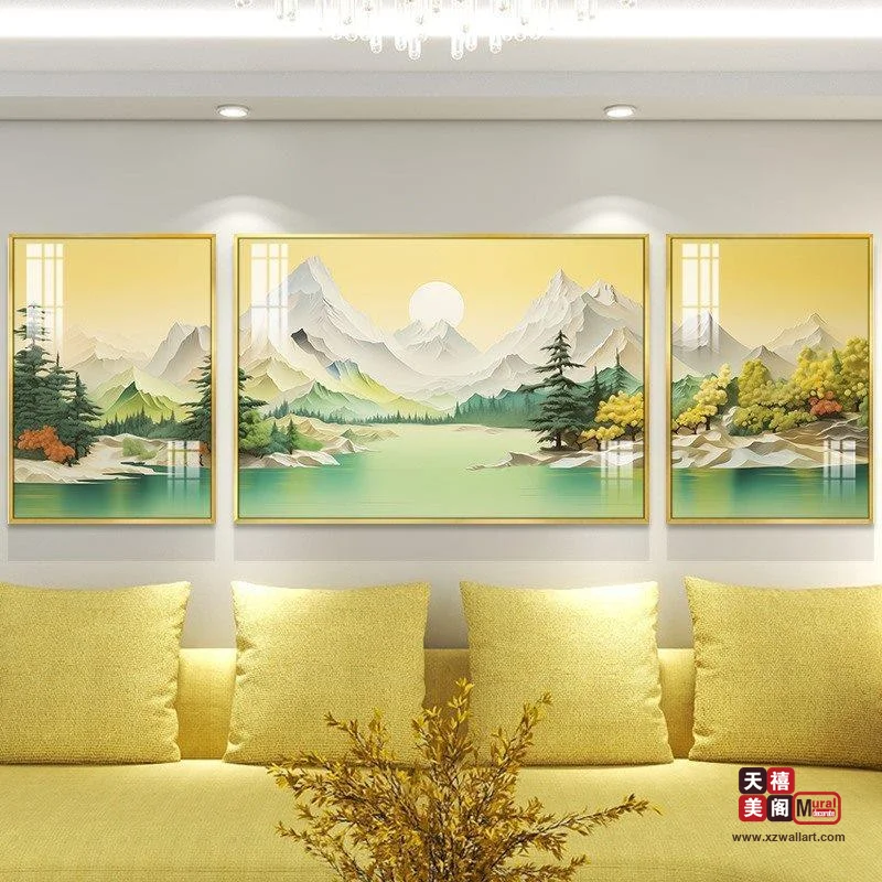 青山映水