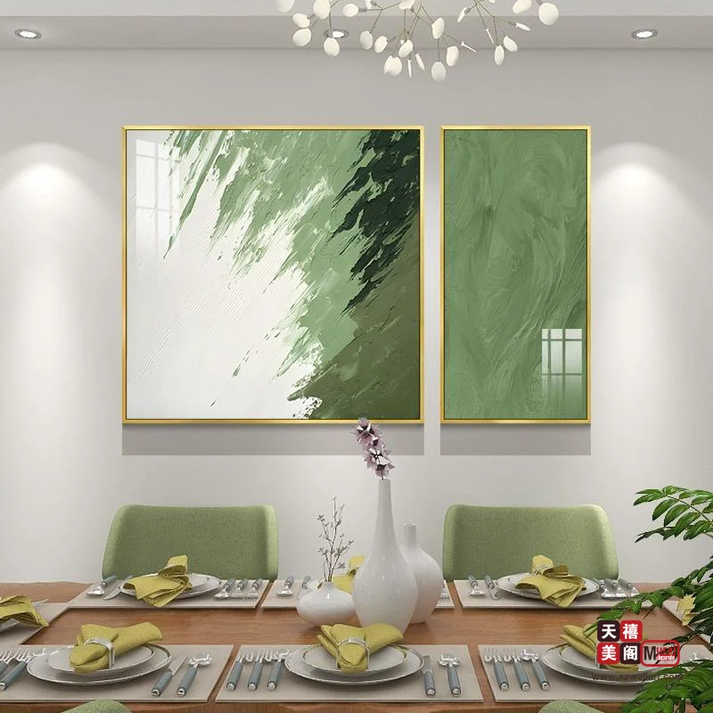 餐厅肌理画