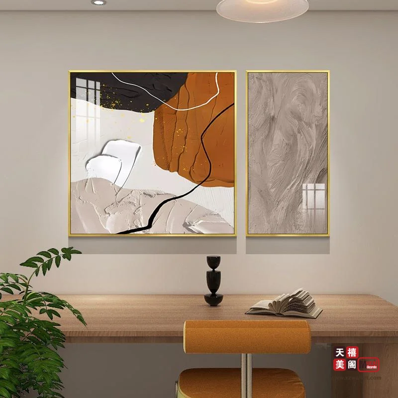 餐厅肌理画