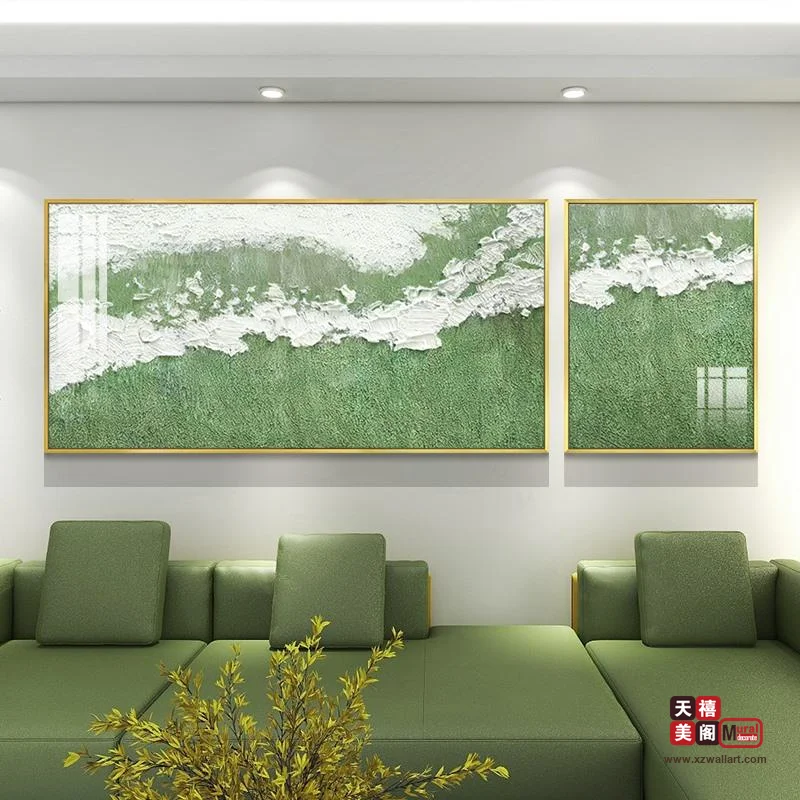 客厅肌理画