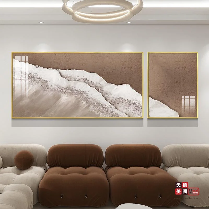 客厅肌理画