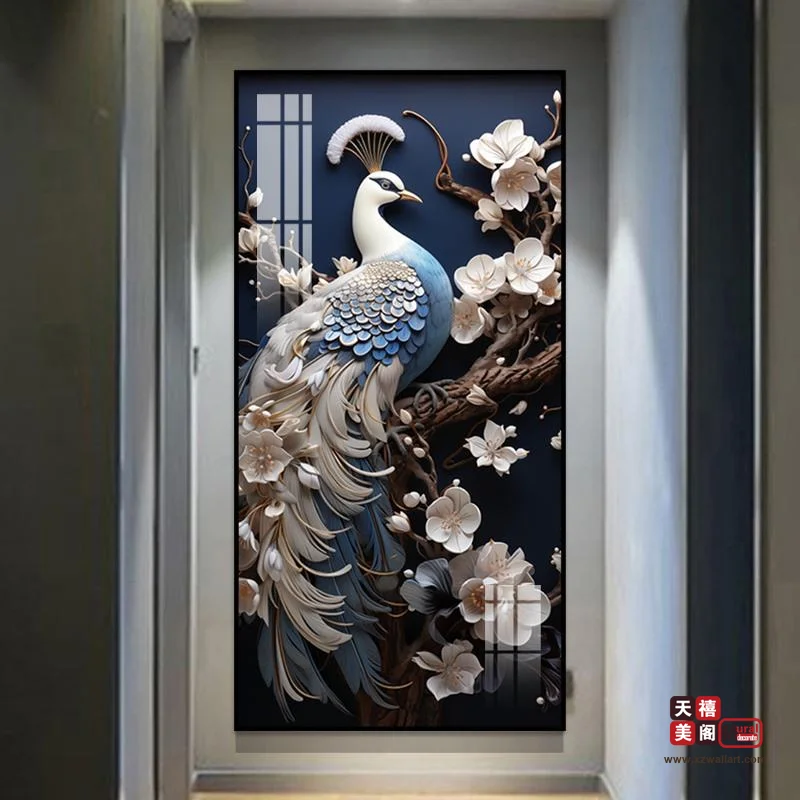 孔雀送福-玄关