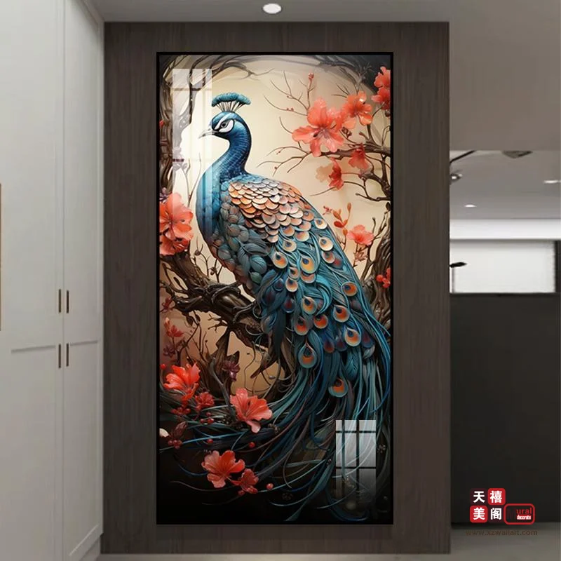 孔雀送福-玄关