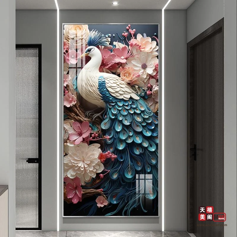 孔雀送福-玄关