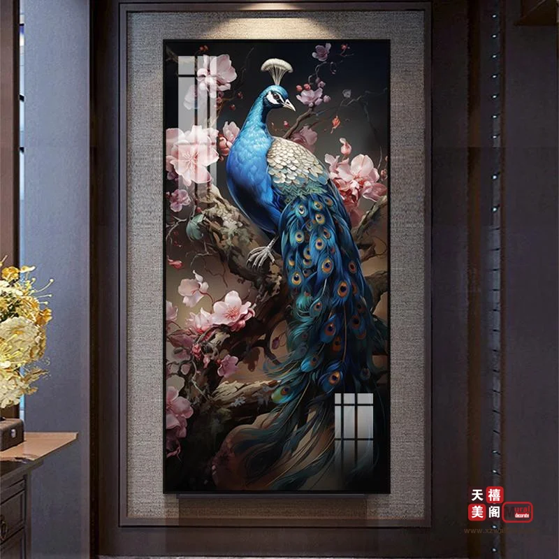 孔雀送福-玄关