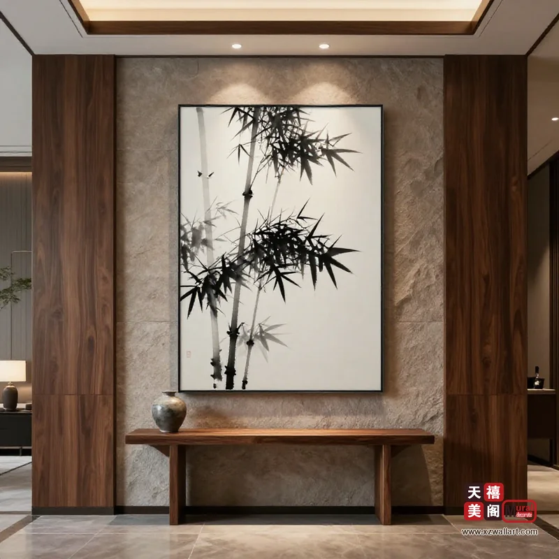 新中式玄关装饰画案例 · 家装（11） 3
