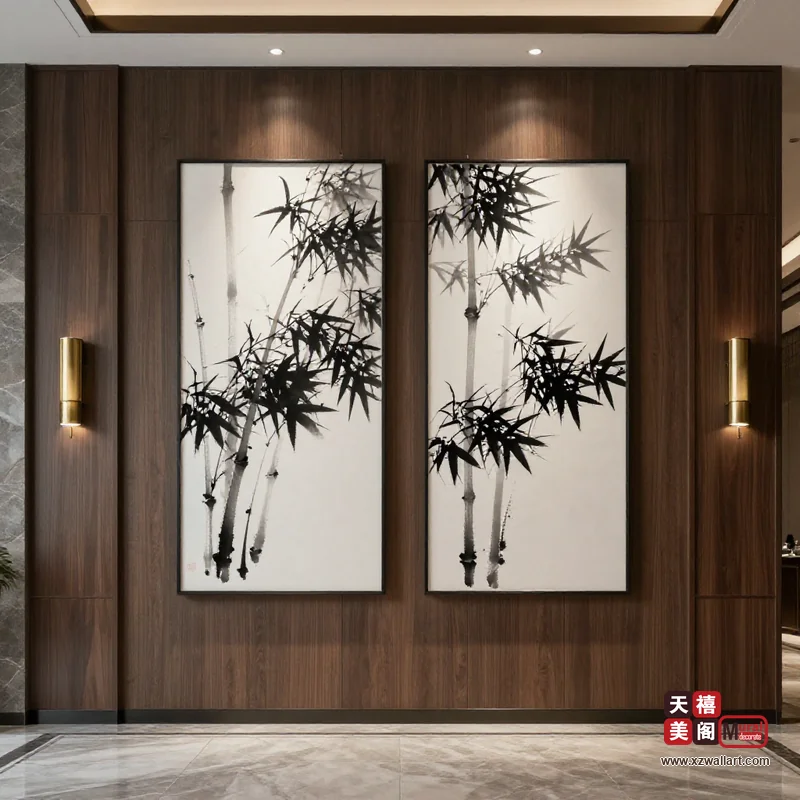 新中式玄关装饰画案例 · 工装（12） 3