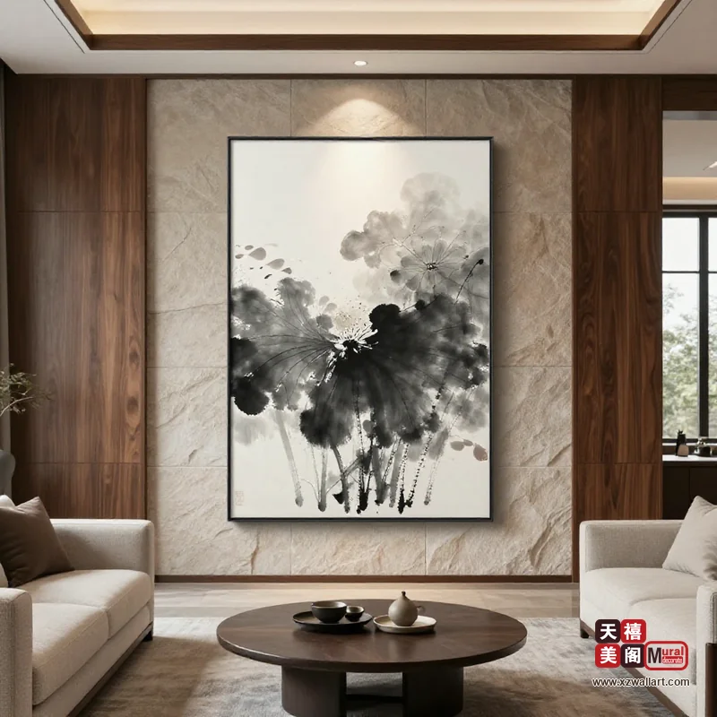 新中式客厅装饰画案例 · 家装(13) 2
