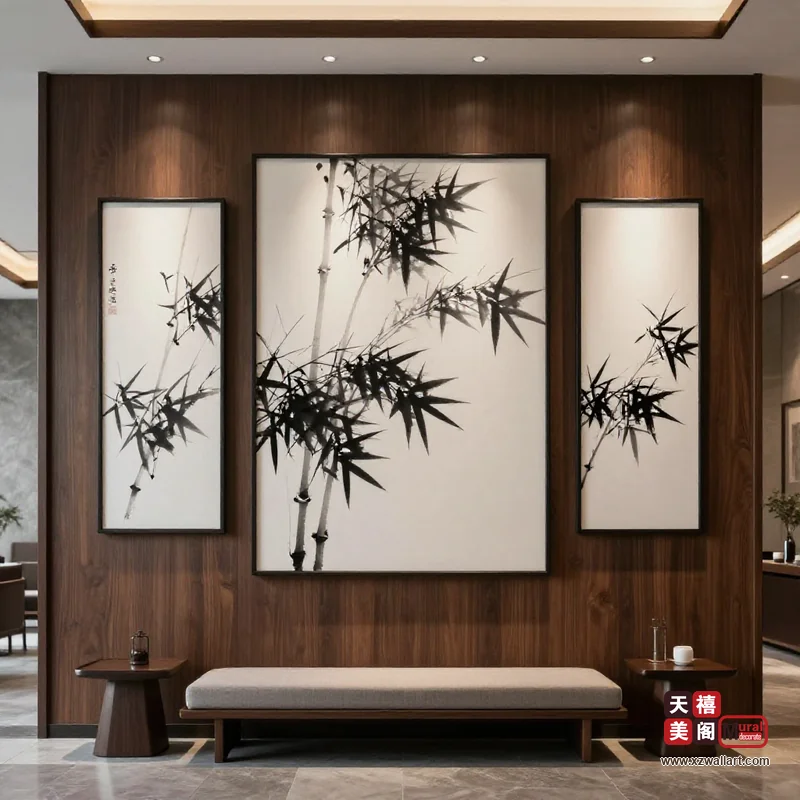 新中式客厅装饰画案例 · 工装(14) 3