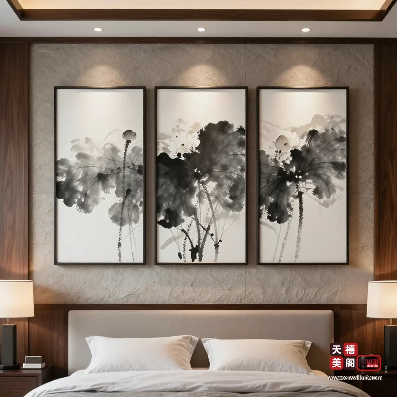新中式卧室装饰画案例 · 家装(15) 2