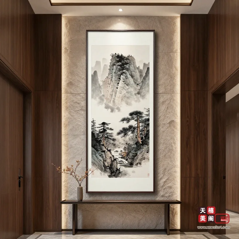 新中式端景装饰画案例 · 家装(19) 1
