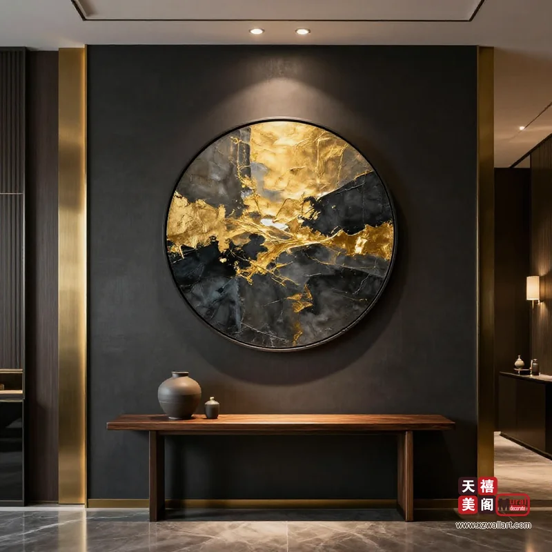 轻奢风玄关装饰画案例 · 家装(21) 1