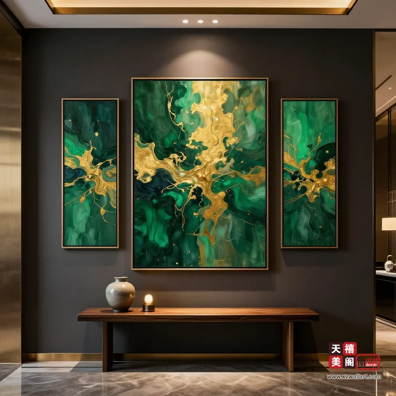 轻奢风玄关装饰画案例 · 家装(21) 3