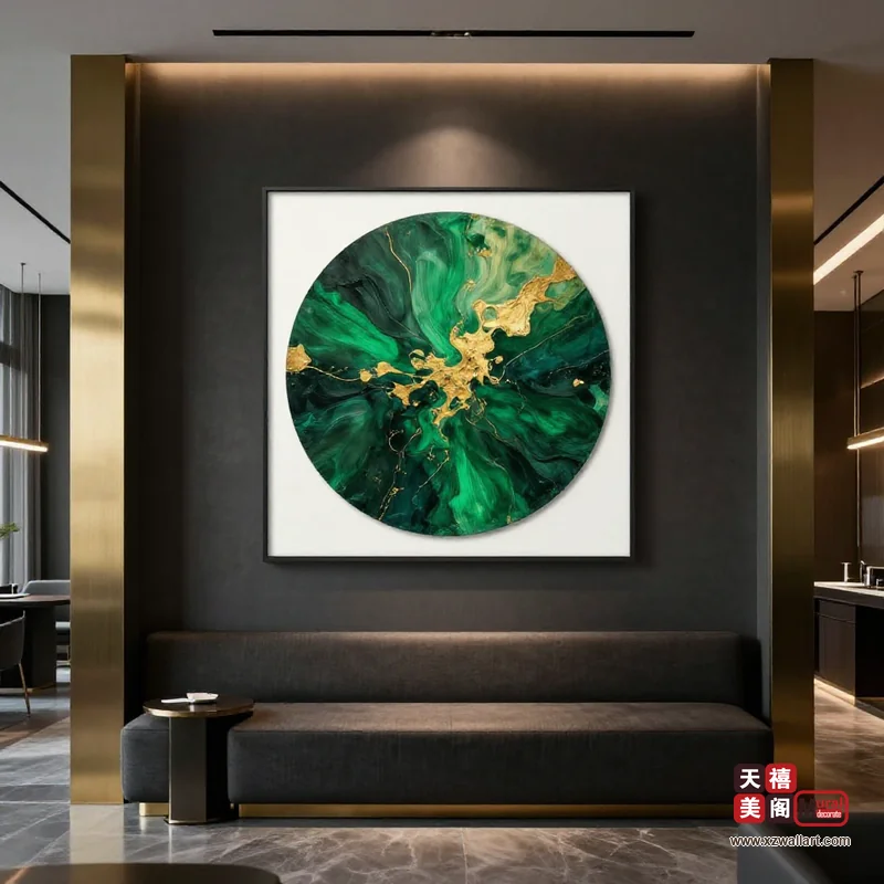 轻奢风客厅装饰画案例 · 工装（24） 3