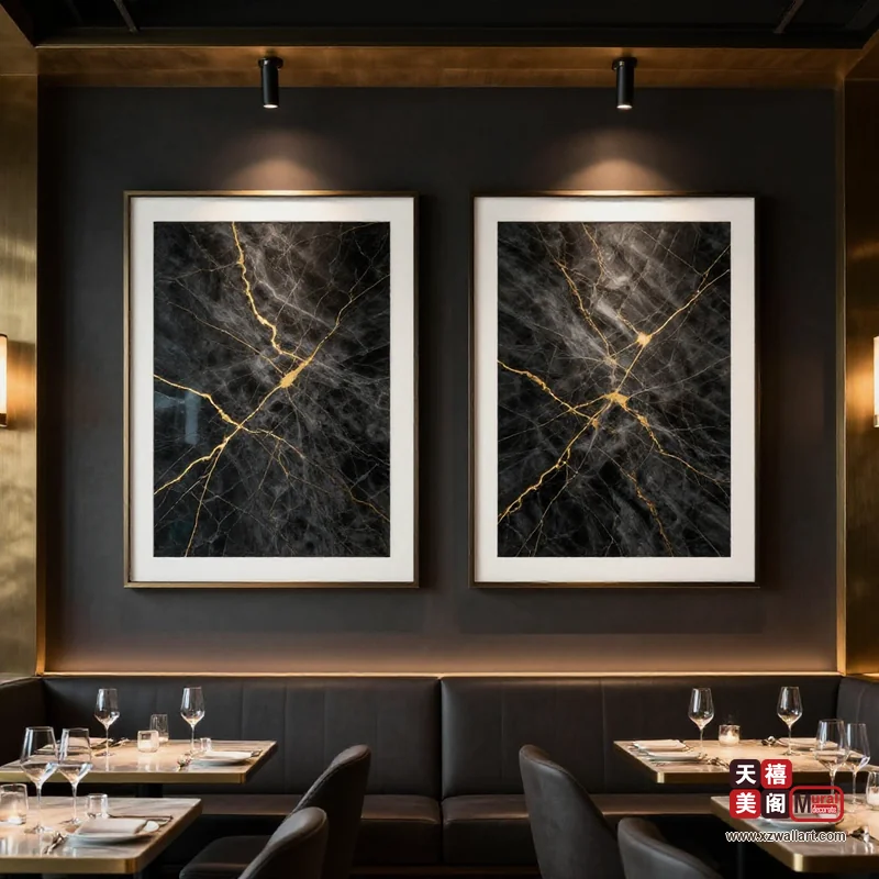 轻奢风餐厅装饰画案例 · 工装(28) 2