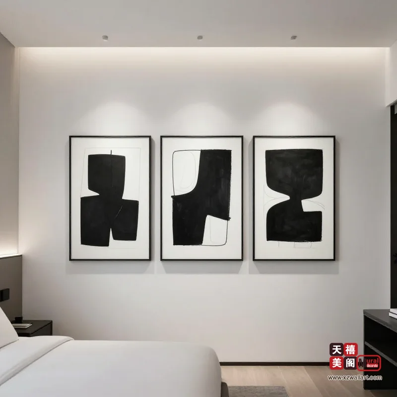 现代简约卧室装饰画案例 · 工装(36) 2