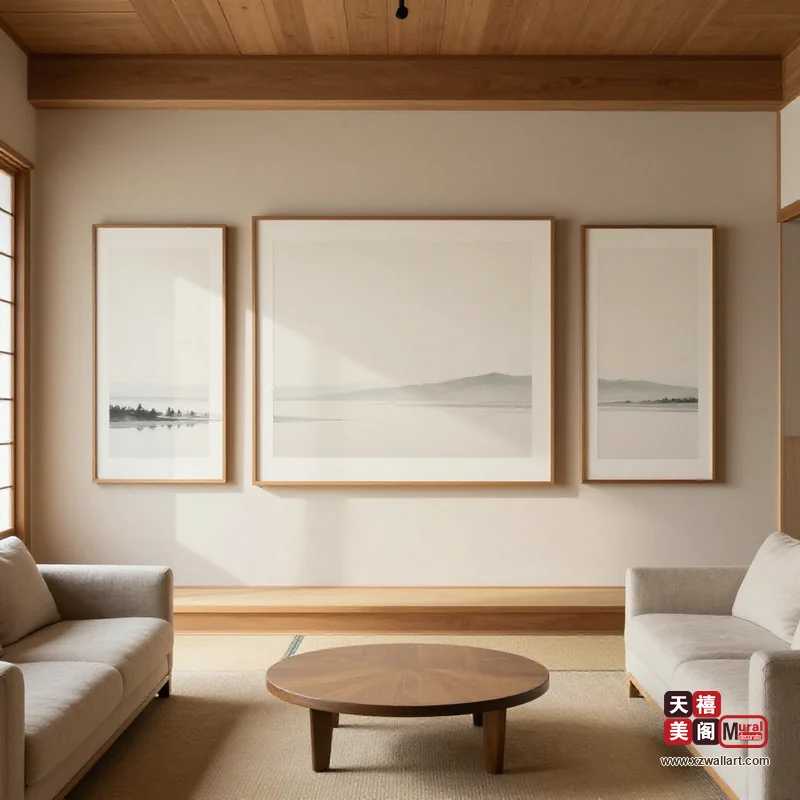 日式客厅装饰画案例 · 家装(63) 3